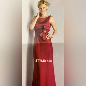 Elegant Red Evening Gown
